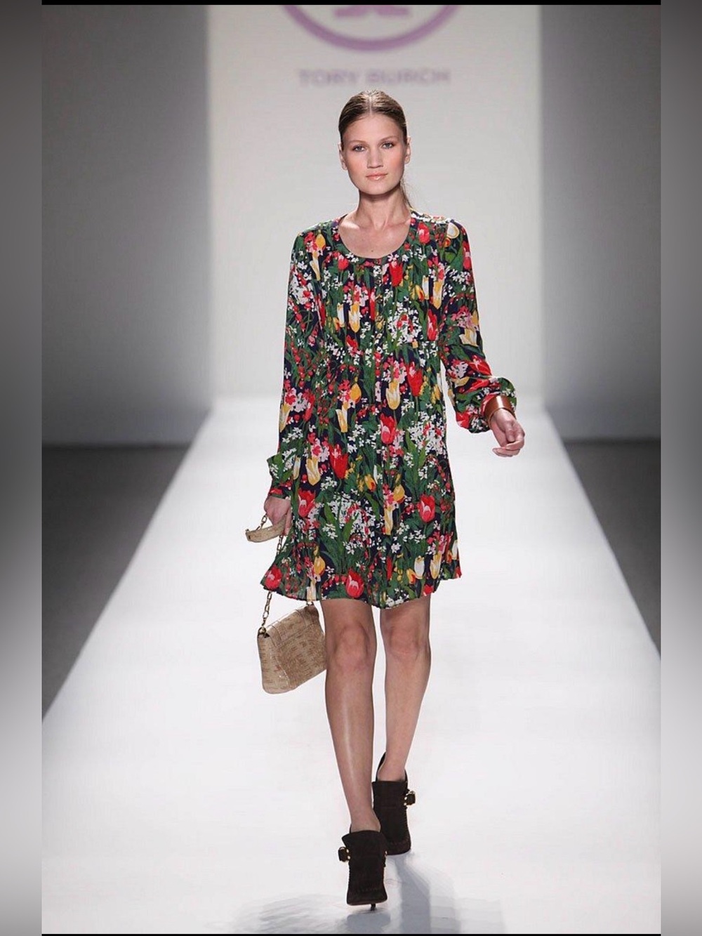 Tory Burch Spring 2010 Runway Floral Silk Dress Size 4 Archive